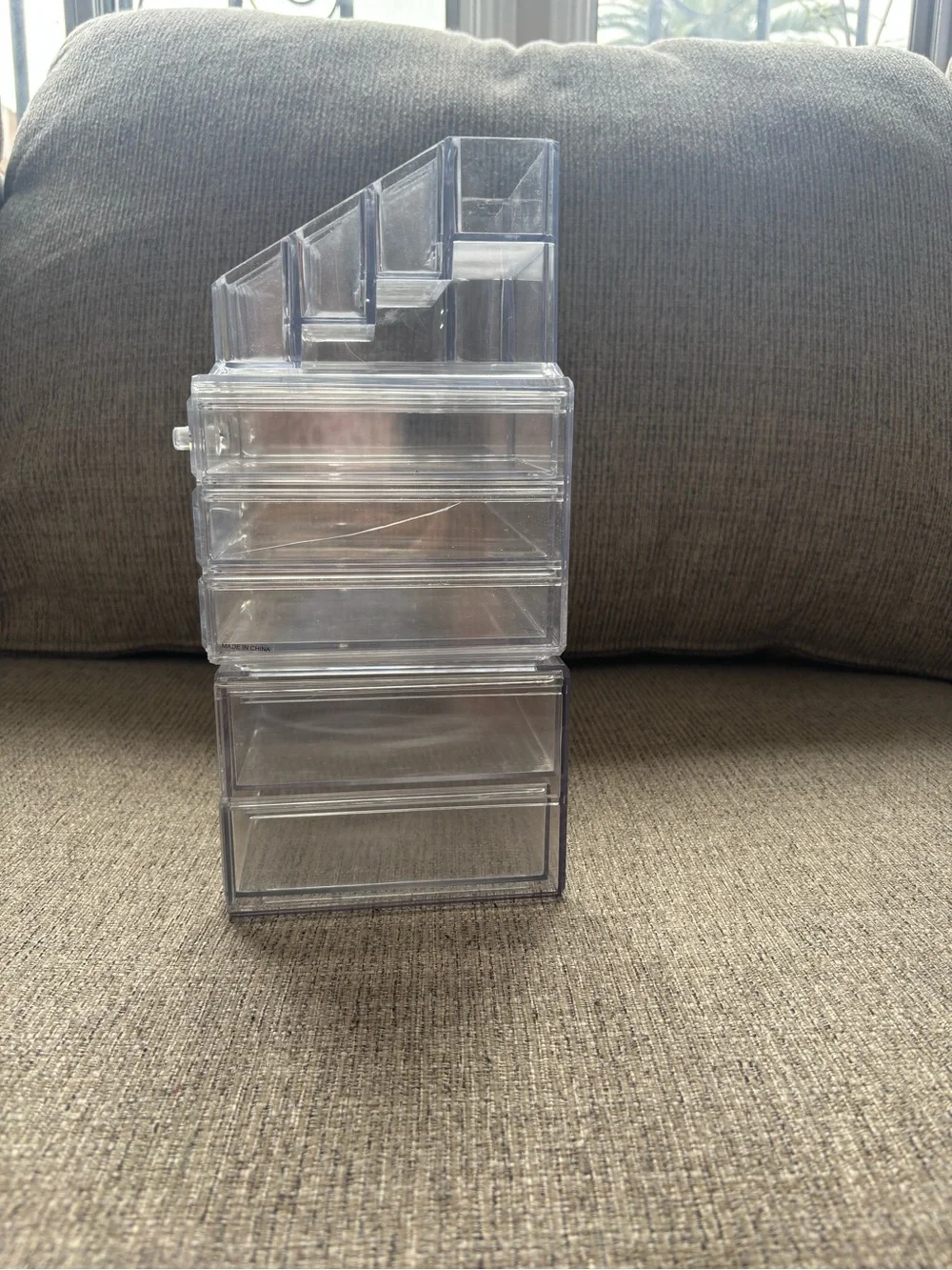 Clear Acrylic Makeup & Jewelry Organizer - Clear